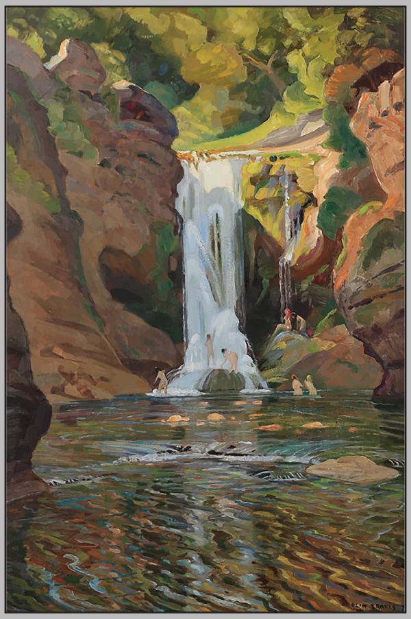 Waterfall in the Ozarks, 1950