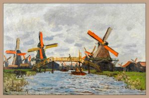 CỐI XAY GIÓ GẦN ZAANDAM của Claude Monet (1840 - 1926), 1871
