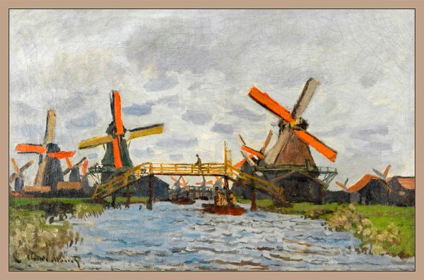 CỐI XAY GIÓ GẦN ZAANDAM của Claude Monet (1840 - 1926), 1871