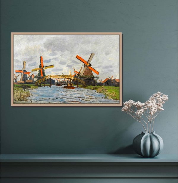 CỐI XAY GIÓ GẦN ZAANDAM của Claude Monet (1840 - 1926), 1871