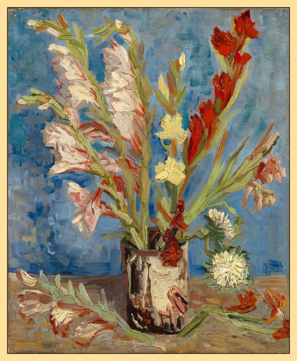 BÌNH HOA GLADIOLI VÀ HOA CÚC TRUNG QUỐC