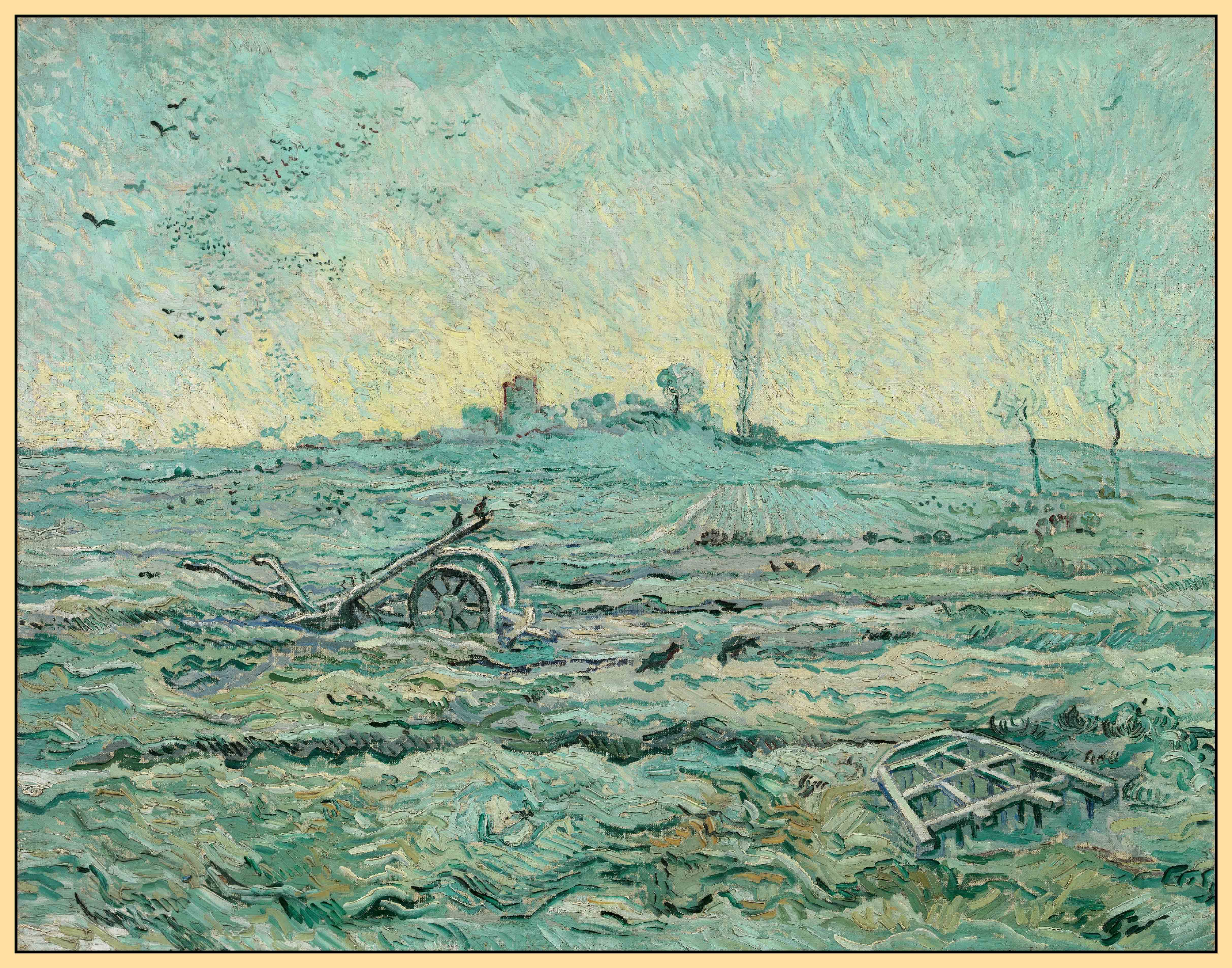 CÁNH ĐỒNG PHỦ ĐẦY TUYẾT VỚI MỘT CÁI BỪA