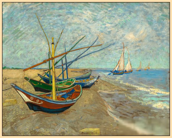 THUYỀN ĐÁNH CÁ TRÊN BÃI BIỂN LES SAINTES-MARIES-DE-LA-MER