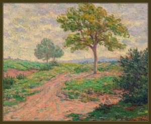 Phong cảnh với một người vẽ bản vẽ do Emile Schuffenecker vẽ