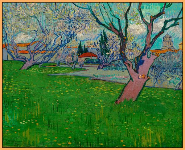 Vườn cây ăn quả nở hoa, quang cảnh Arles